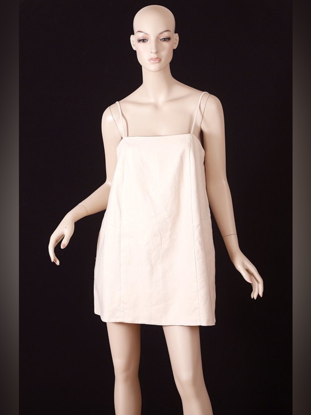 Mare Mare nude beige linen cotton slip dress Medium